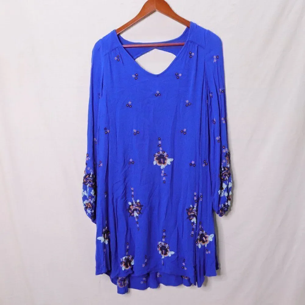 Free People | Boho Oversized Long Sleeve‎ Dress Small